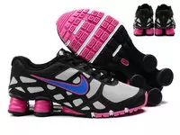 nike shox turbo 13 big kids running  femmes chaussures black pink blue,chaussure louis vuitton pas cher